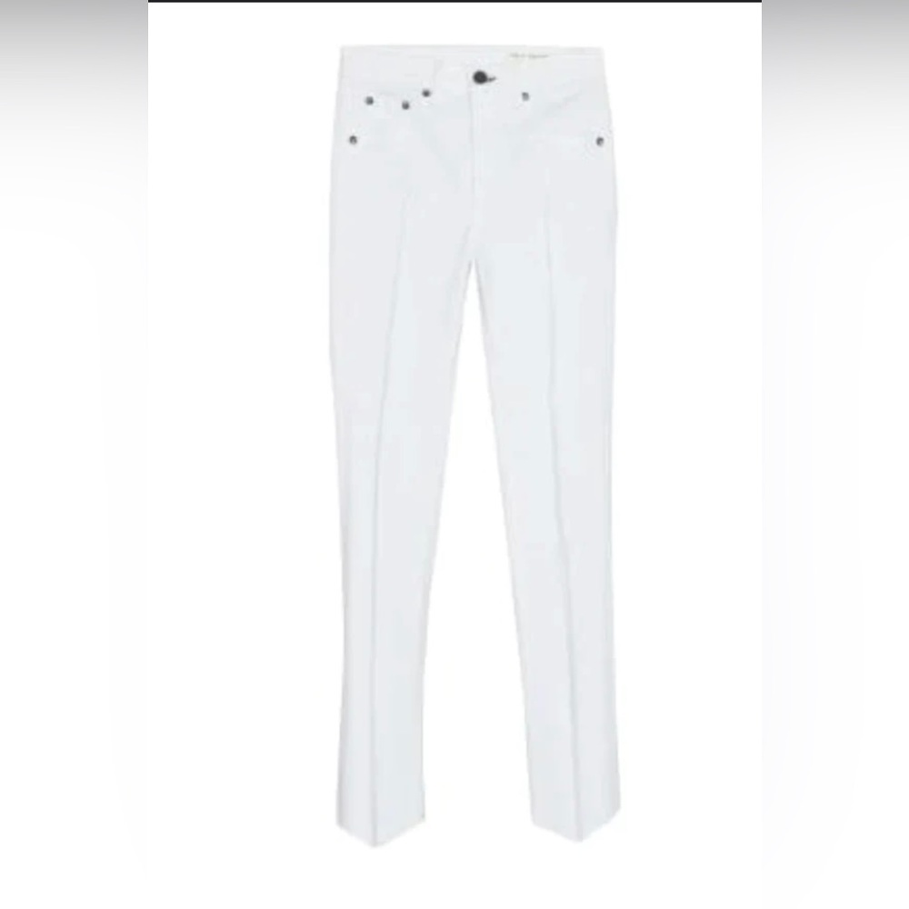 Rag & Bone - High Rise Ankle Skinny Jean - White Manson - Picture 2 of 9